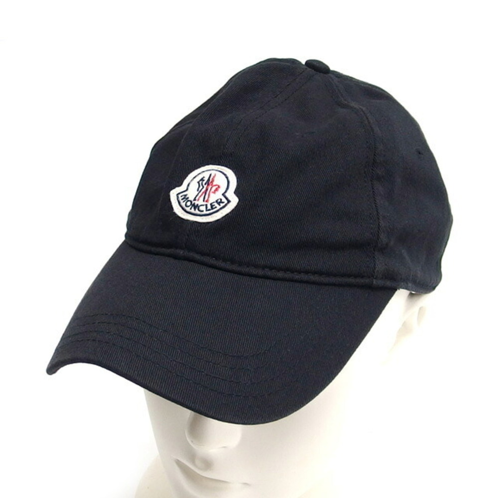 Moncler baseball cap with patch, black.